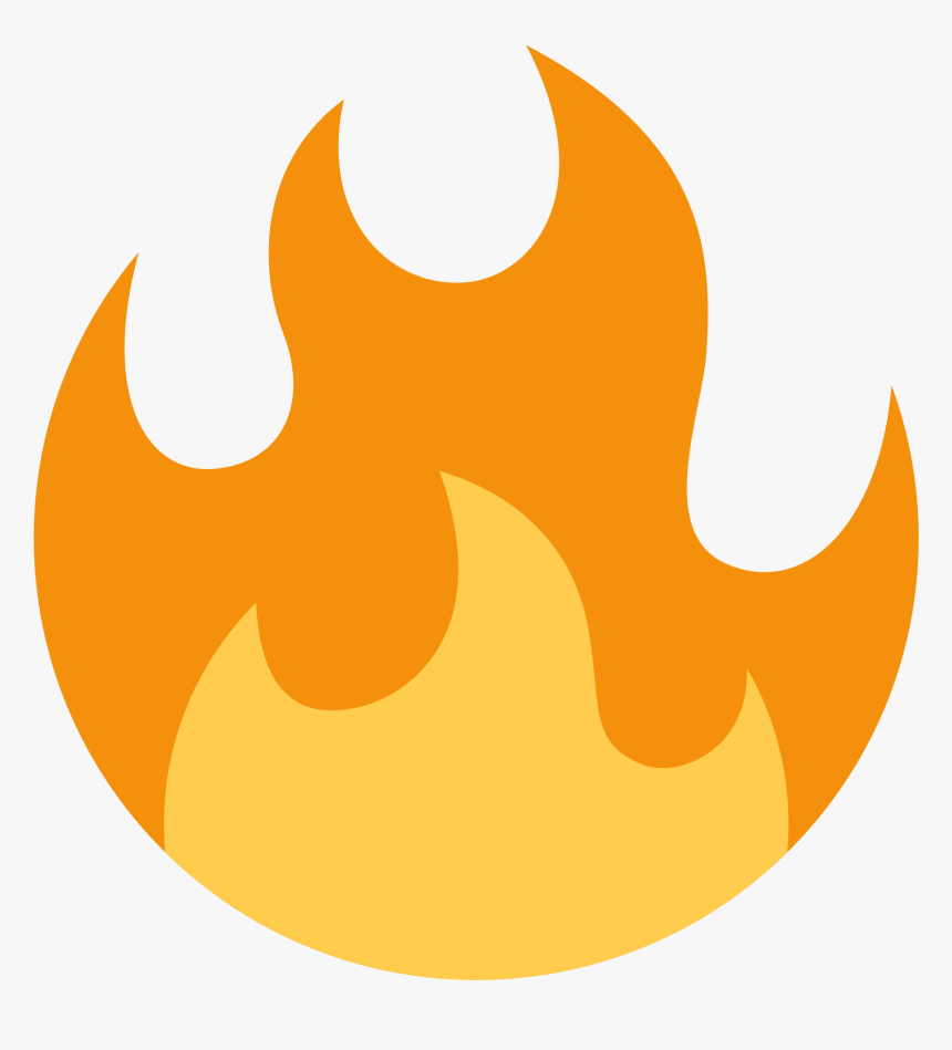 Twitter Fire Emoji Clipart , Png Download.