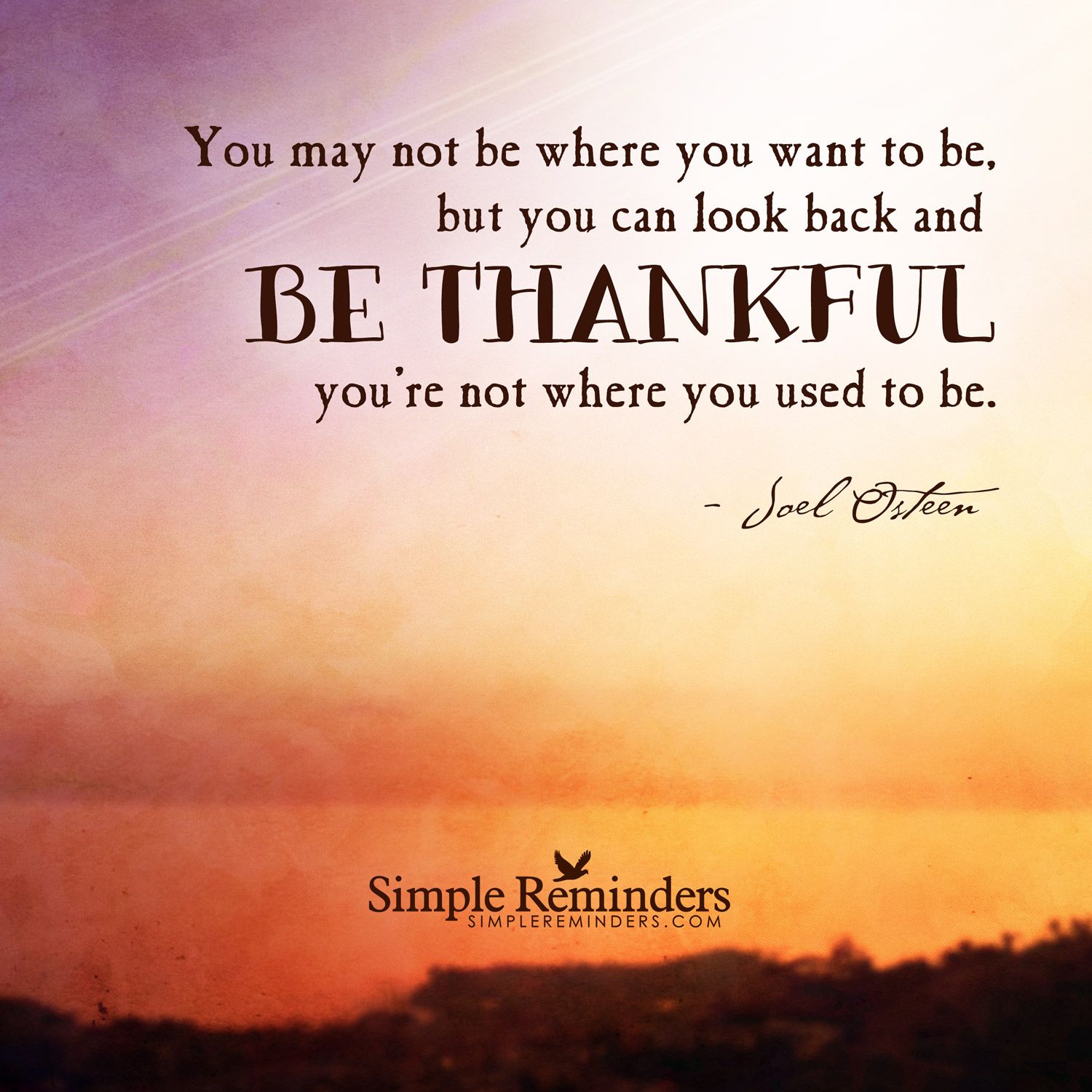 Be thankful today by Joel Osteen. Thankful quotes, Joel osteen quotes, Inspirational quotes