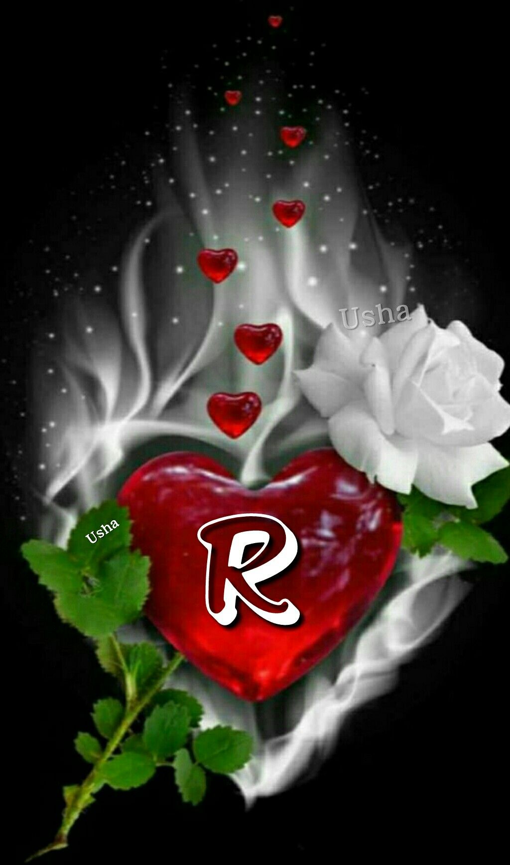 good morning and good night wallpaper, red, love, valentine's day, heart, animation