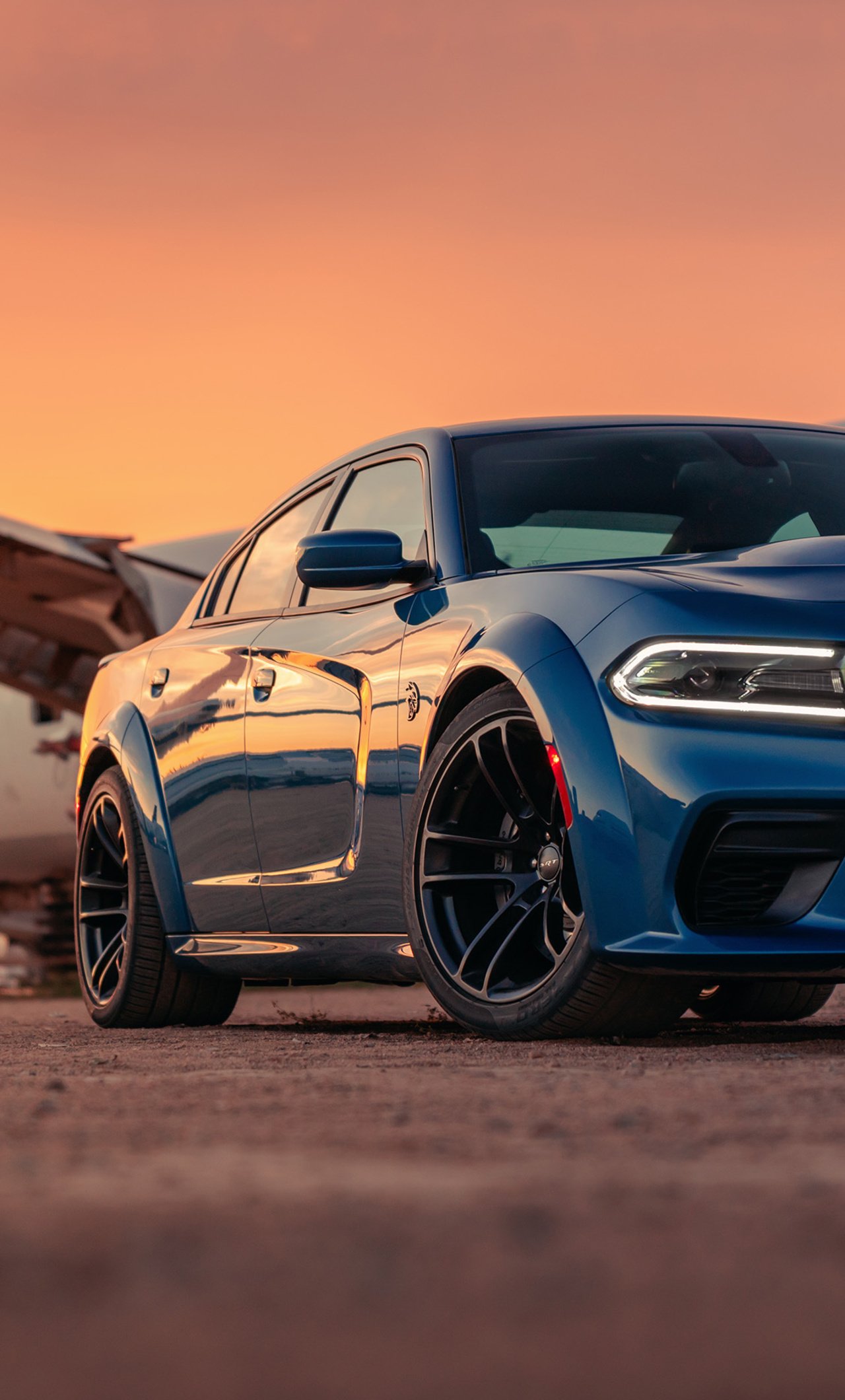 Dodge Charger SRT Hellcat Widebody Front iPhone HD 4k Wallpaper, Image, Background, Photo and Picture