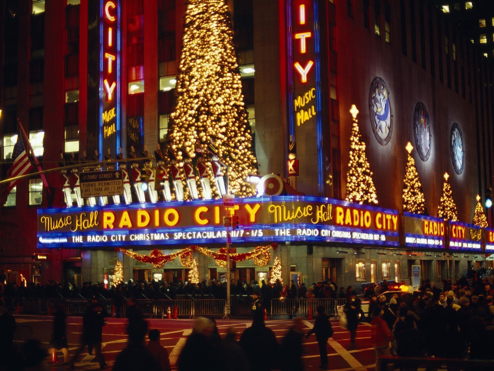 New York Christmas Background
