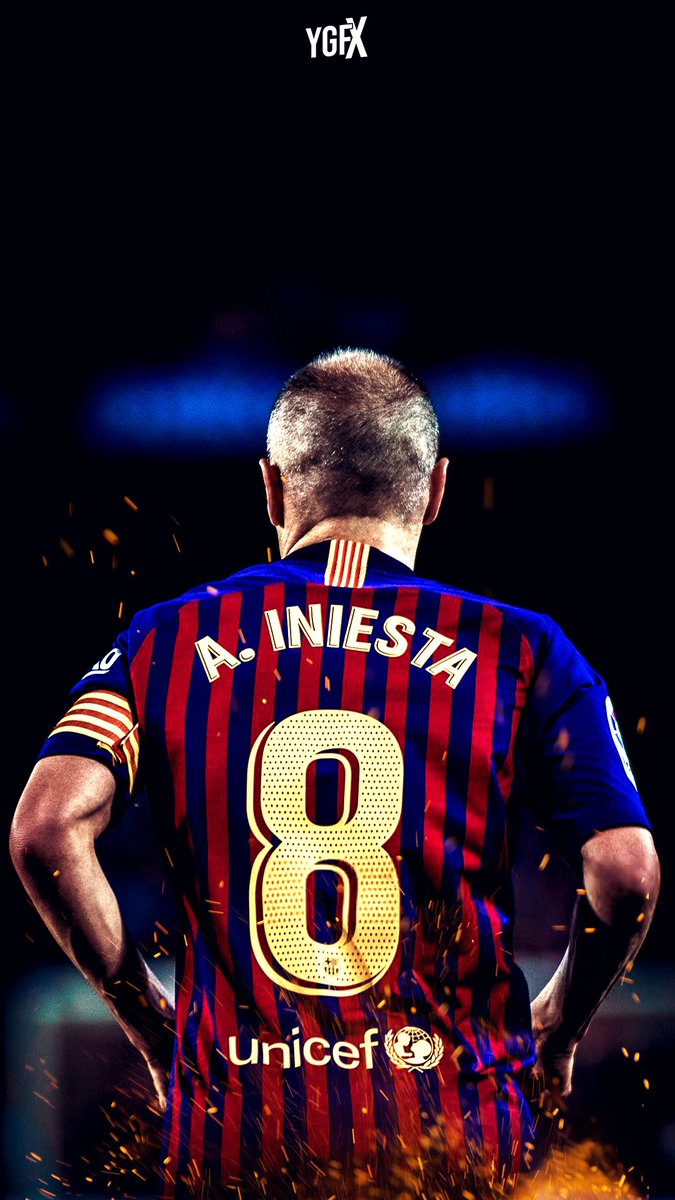 dian Iniesta. #Barcelona #AndresIniesta #Spain #Legend #Wallpaper #GFX