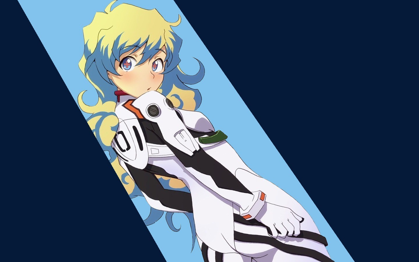 tengen toppa gurren lagann neon genesis evangelion teppelin nia crossover ayanami rei wallpaper