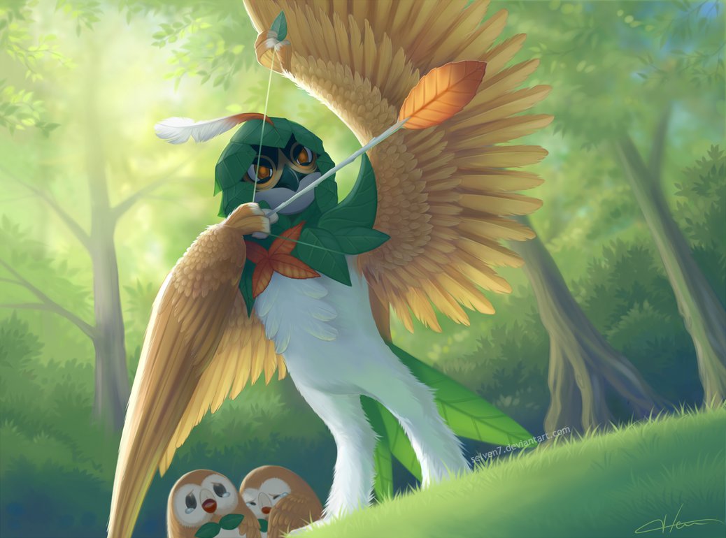 Decidueye Phone Wallpaper