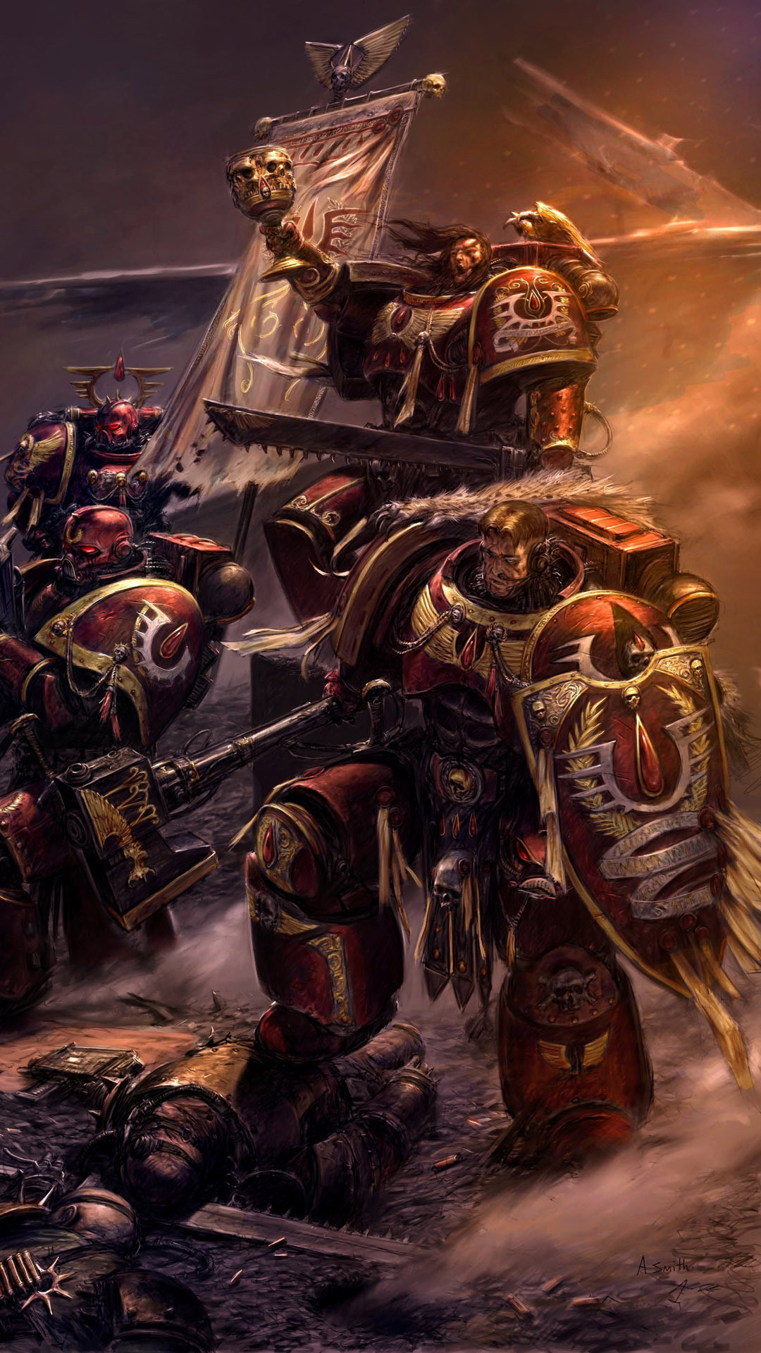 blood angels wallpaper, action adventure game, cg artwork, games, warlord, fictional character