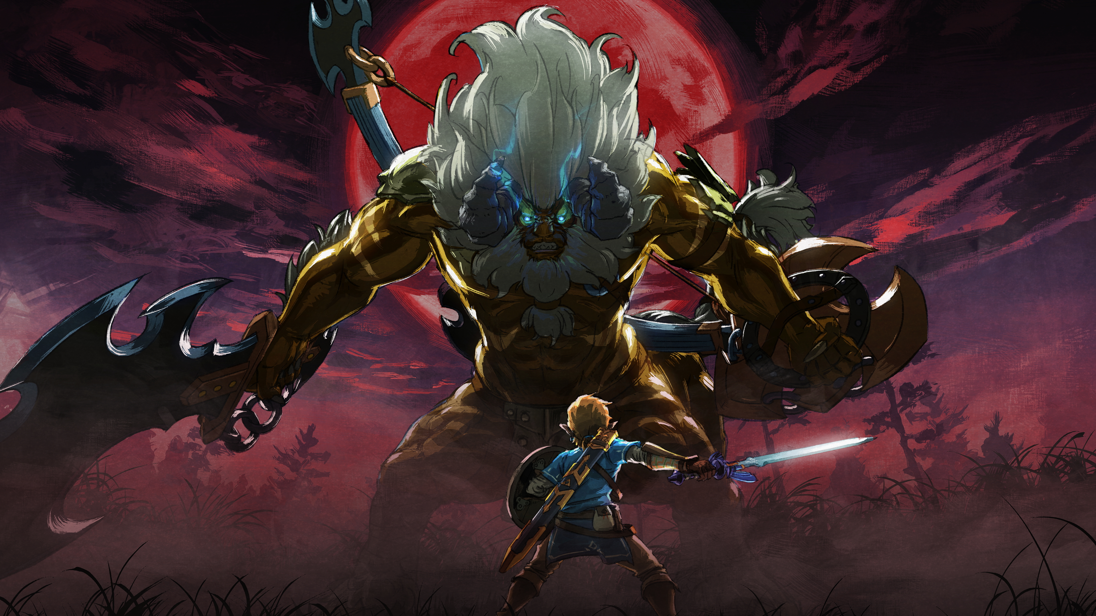 My 4K Bloodmoon Lynel Wallpaper, R Breath_of_the_Wild