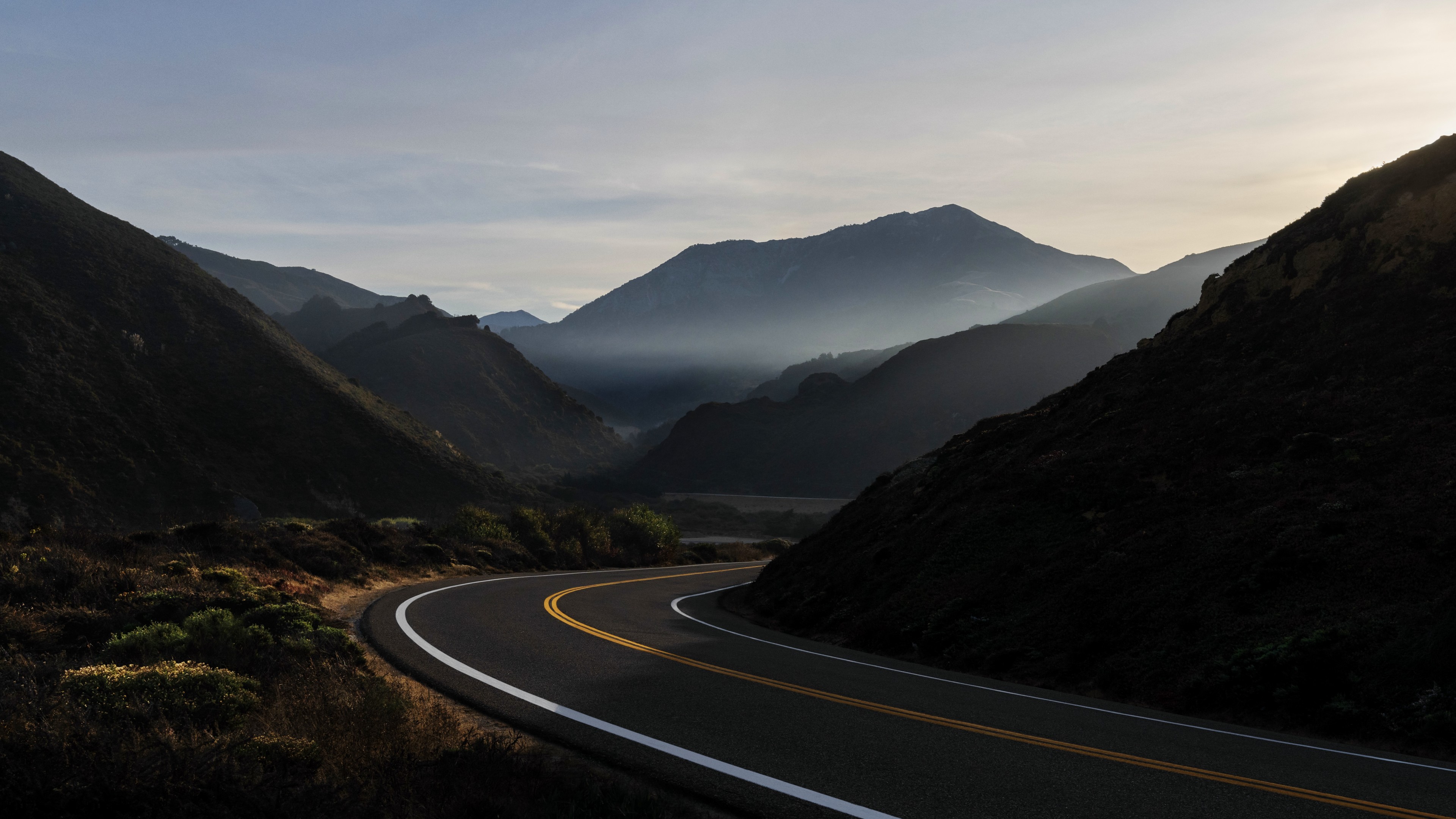 Wallpaper macOS Big Sur, road, Apple October 2020 Event, 5K, OS