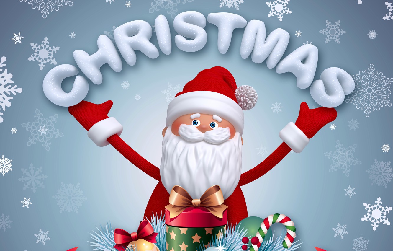 Wallpaper new year, Christmas, christmas, new year, Santa Claus, Santa, santa claus, santa, banner image for desktop, section новый год