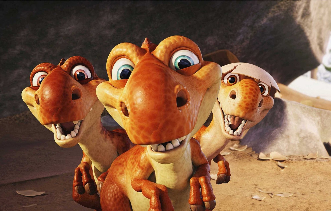 Wallpaper cartoon, ice age, Ice Age, dinosaurs image for desktop, section фильмы