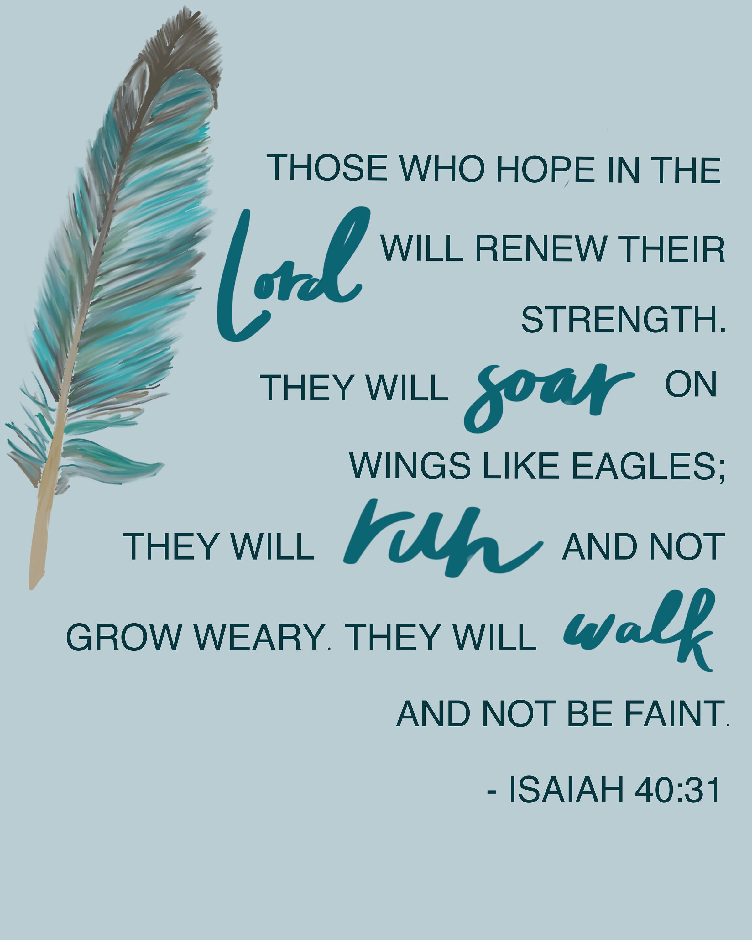 Great Art Print Isaiah 40:31 Bible Verse. Etsy Bible Verse Wallpaper