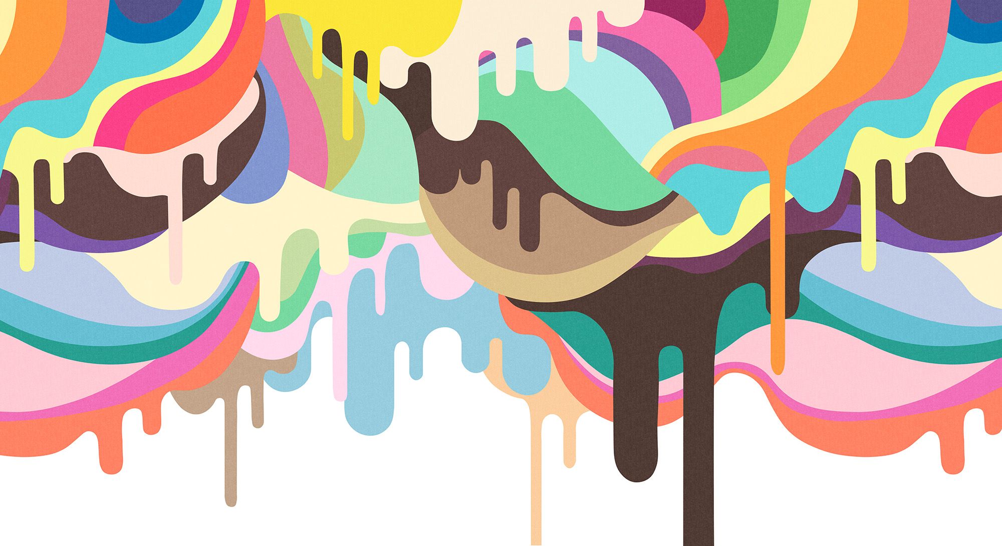 Dripping Ice Cream. Kids wall murals, Toddler rooms, Kids bedroom wallpaper