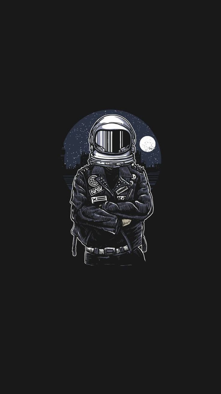 Astronaut Black And White