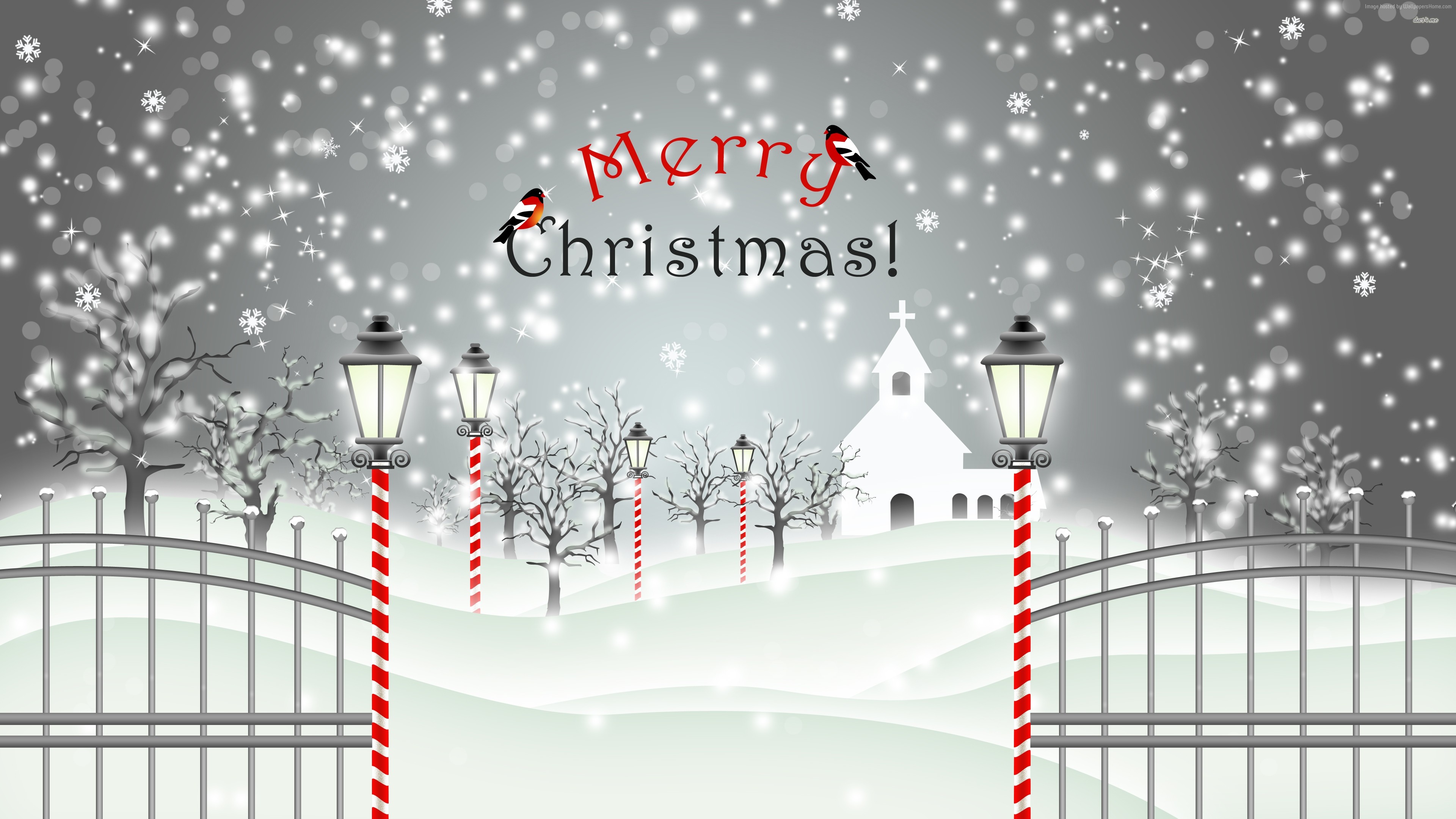 Wallpaper Christmas, snow, winter, 4k, Holidays Wallpaper Download Resolution 4K Wallpaper