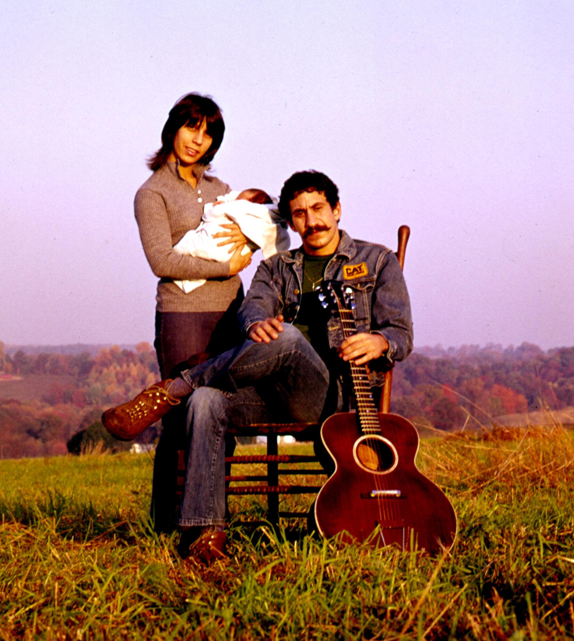 Jim, Ingrid and infant child A.J. Croce. Jim croce, Good music, Cool bands