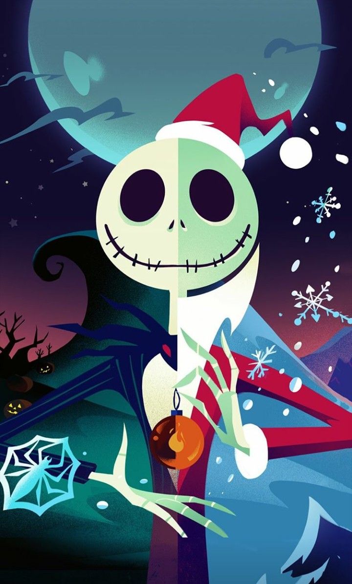Disney Jack Skellington Halloween Christmas Wallpaper!. Nightmare Before Christmas Wallpaper, Nightmare Before Christmas Drawings, Christmas Phone Wallpaper