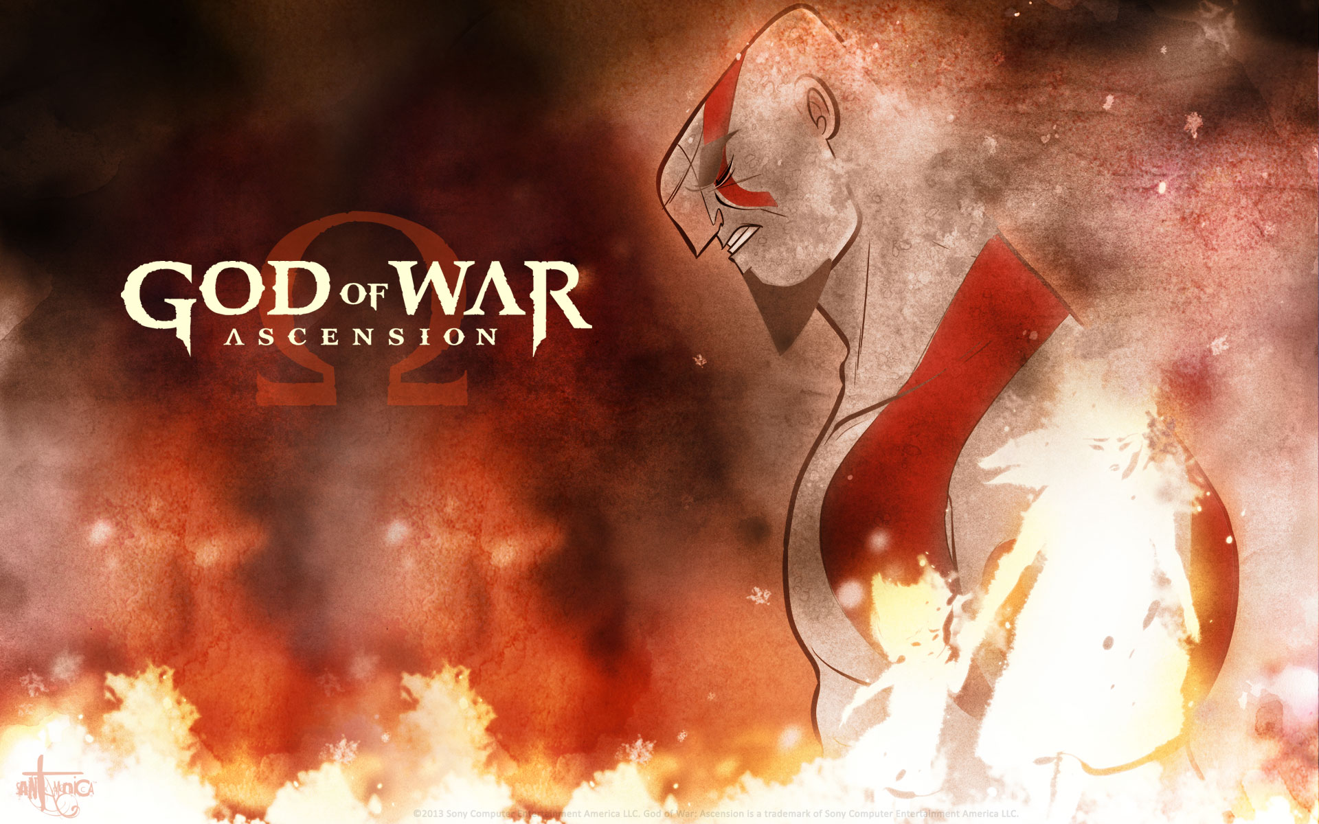 Angelanne: God Of War Logo iPhone Wallpaper