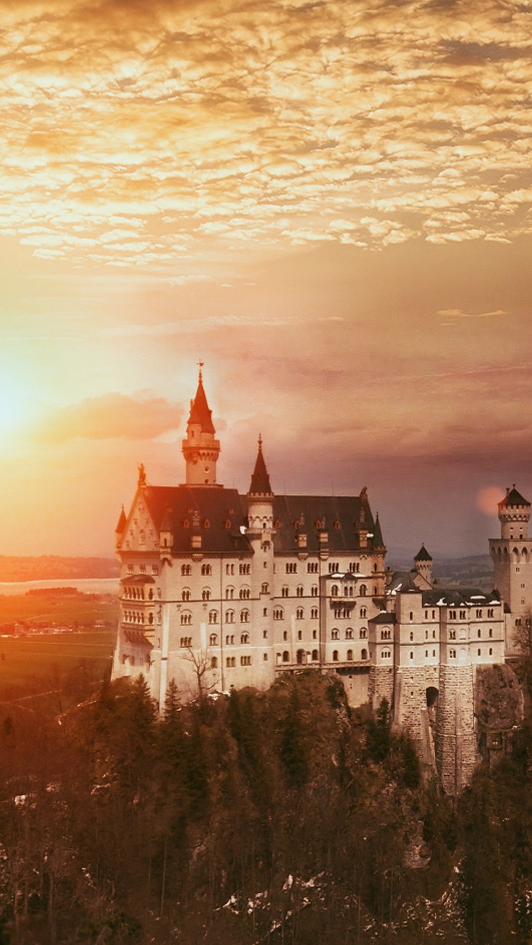1080x1920 neuschwanstein castle, world, nature, hd, beautiful places for iPhone 8 wallpaper