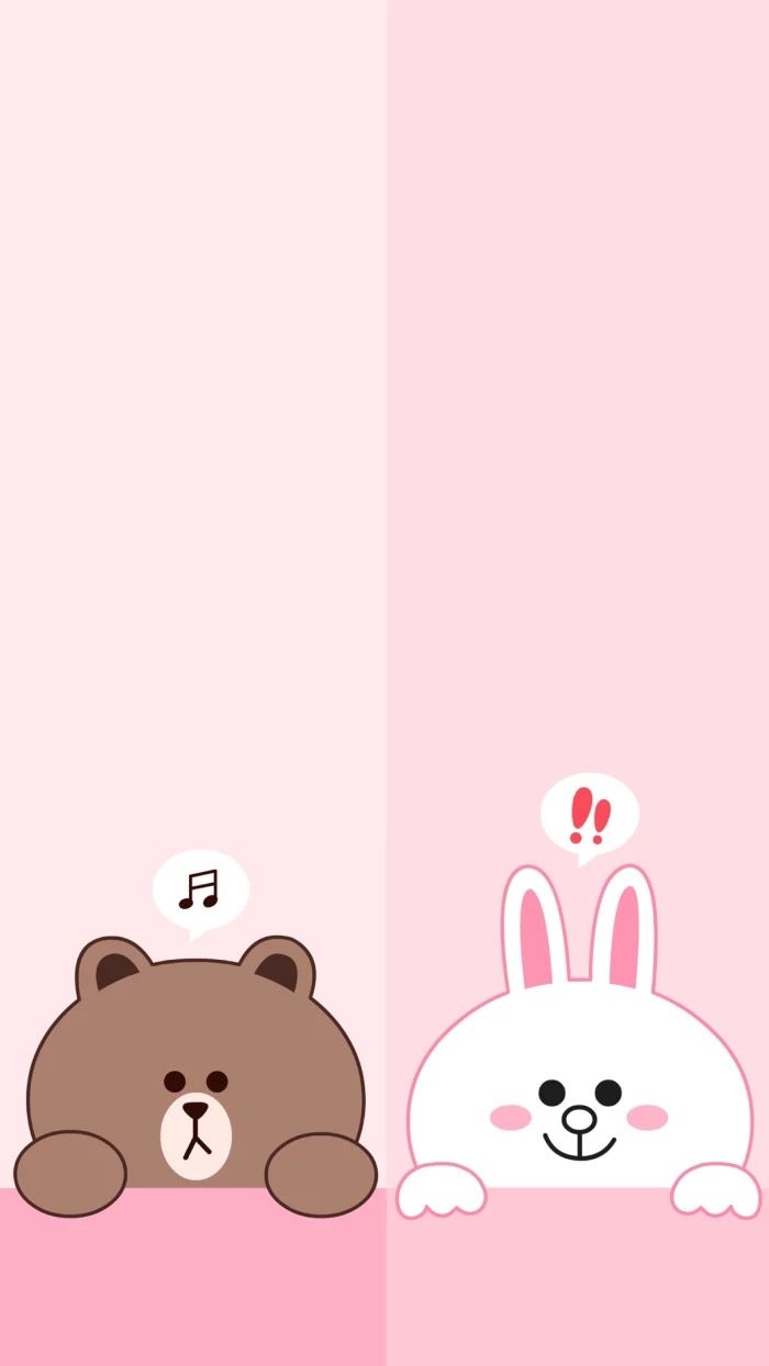 Cute Bear And Bunny