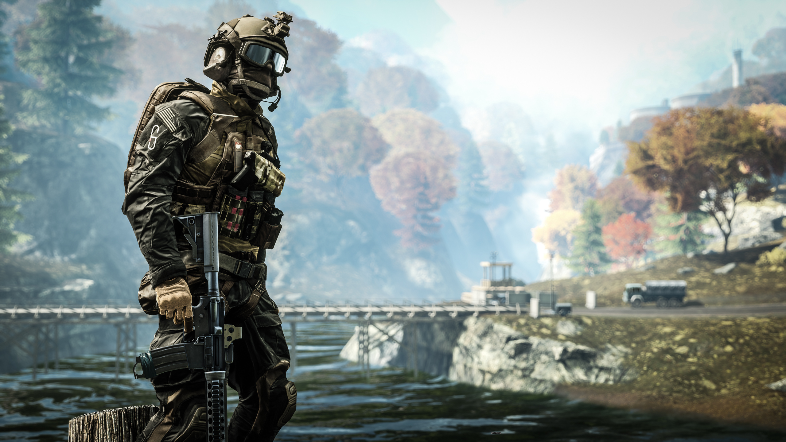 Wallpaper, soldier, Battlefield 4, ART, Terrain, equipment, soldiers, screenshot, computer wallpaper, pc game, mercenary 2560x1440