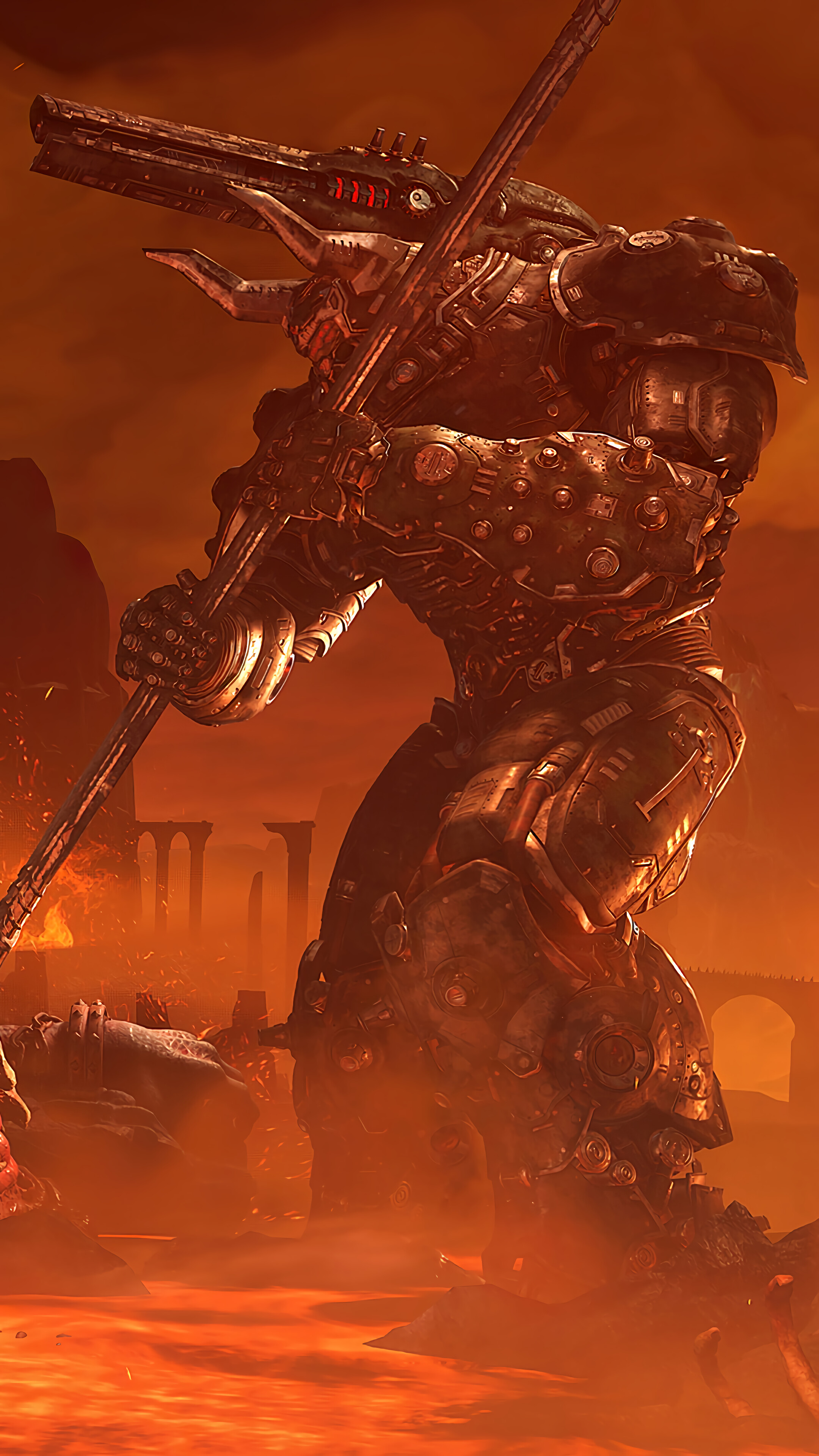 doom eternal HD wallpaper, Background