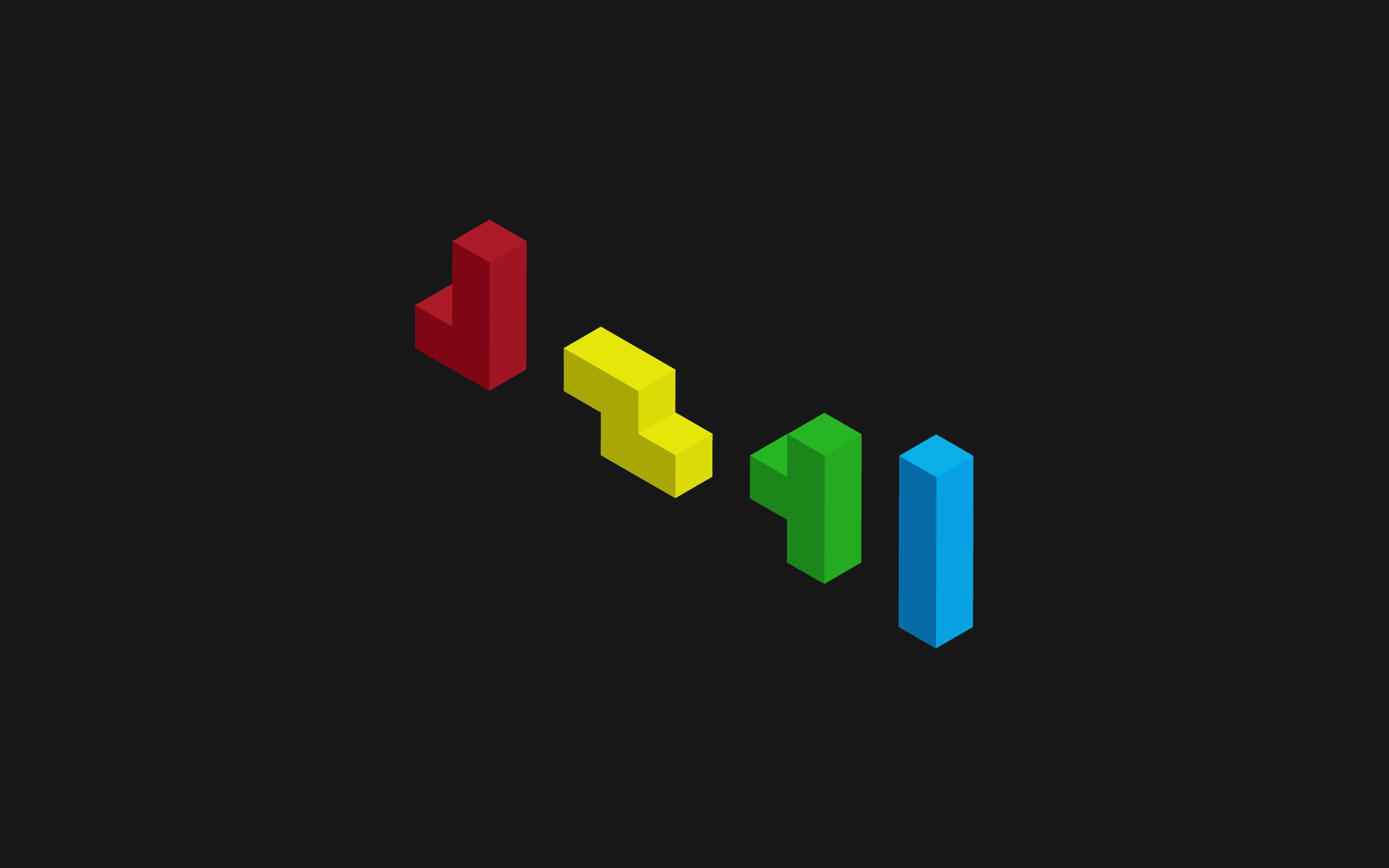 Minimalist tetris game videogames wallpaperx1600