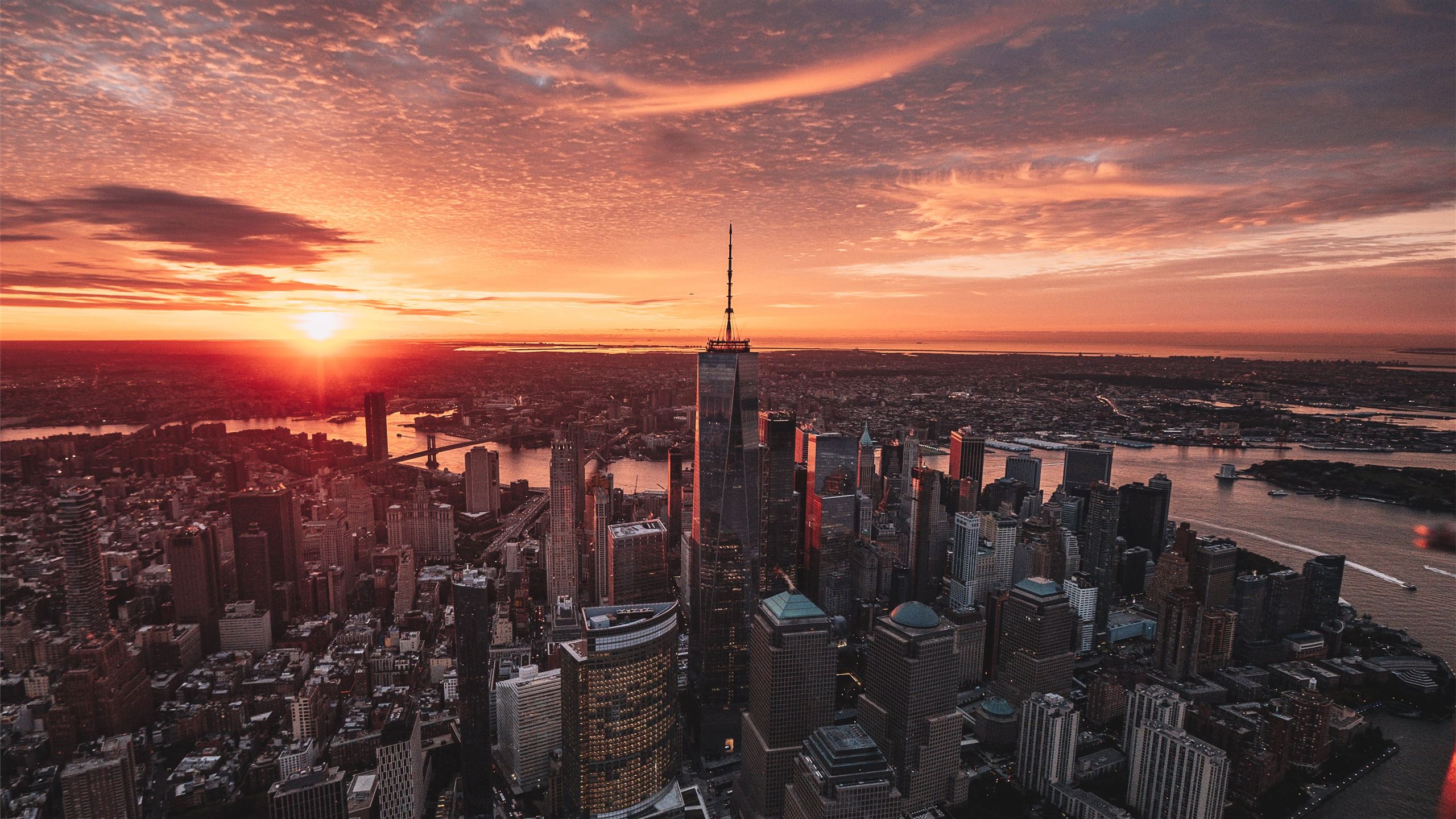 skyline city view iMac Wallpaper Download