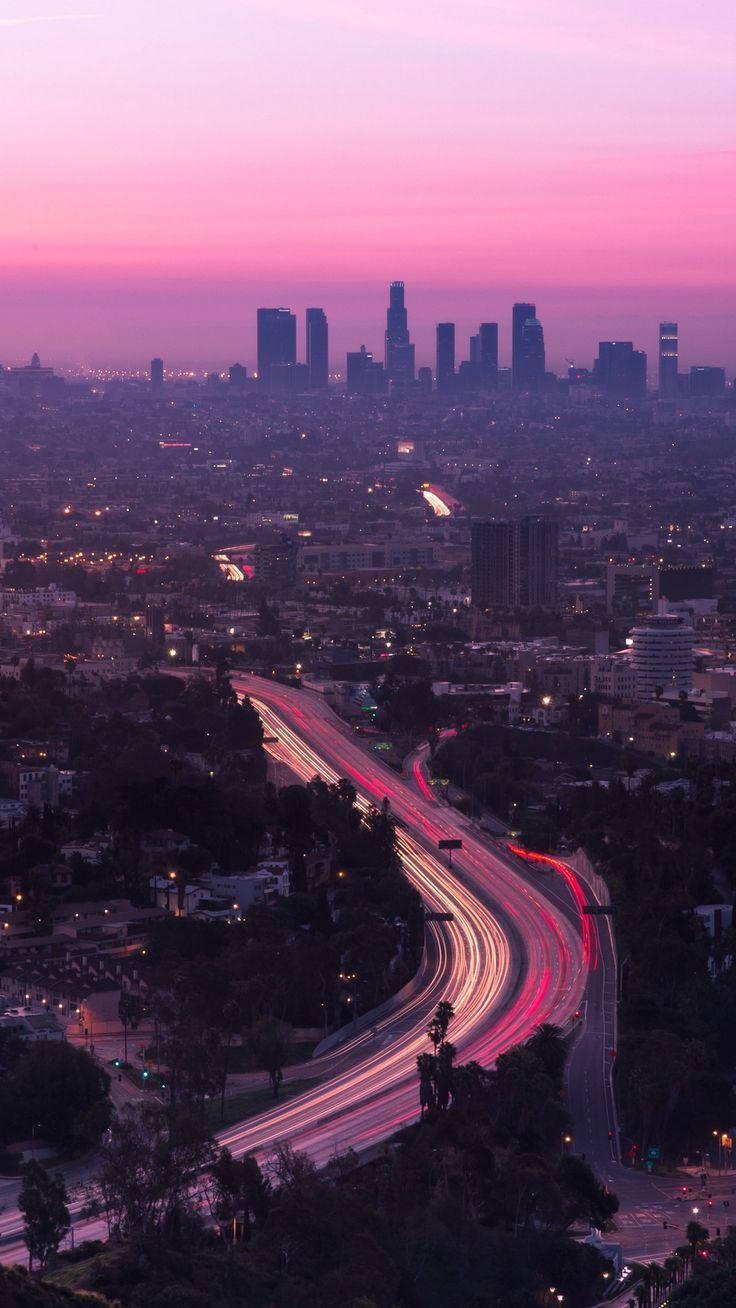 Los Angeles California at Sunset 5760 x 3840  rwallpapers