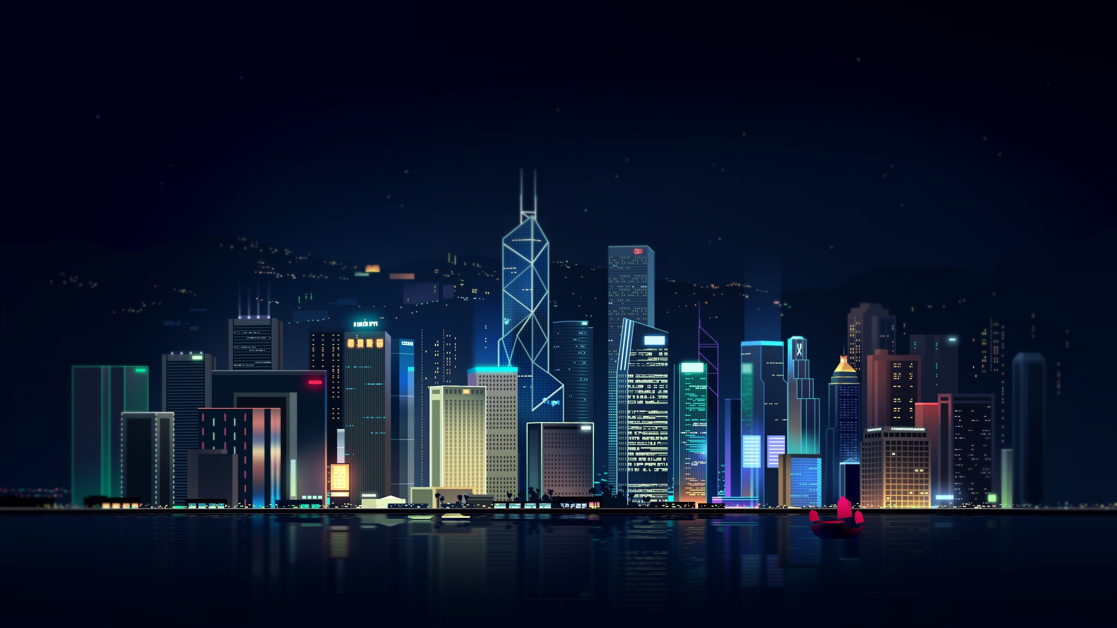 Skyline 4K wallpaper for your desktop or mobile screen free and easy to download