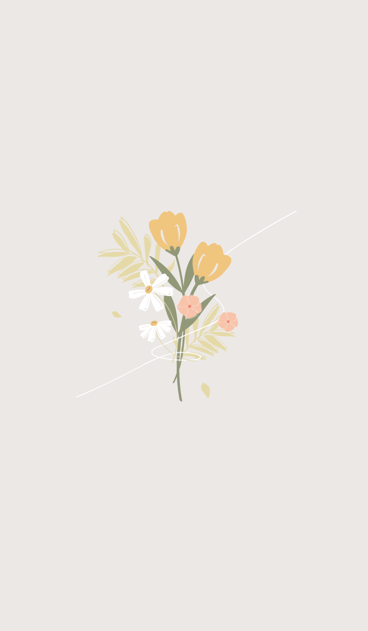 Simple Little Flowers Bokeh iPhone Wallpapers Free Download