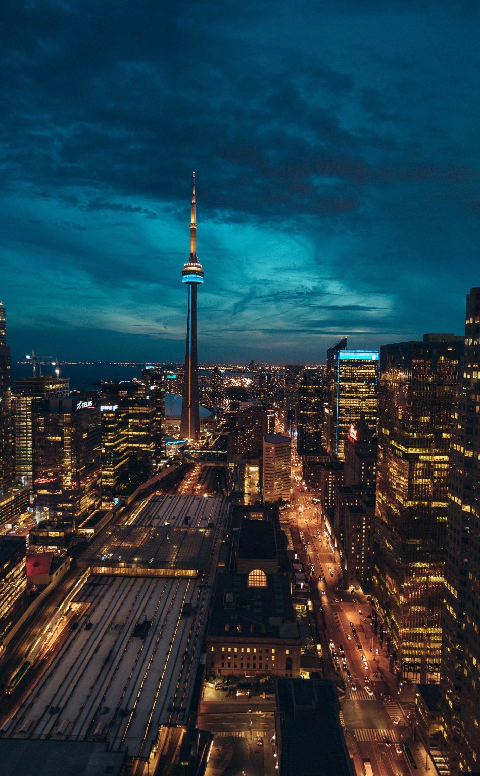 Toronto, cityscape, buildings, night wallpaper. Toronto picture, Canada photography, Toronto city