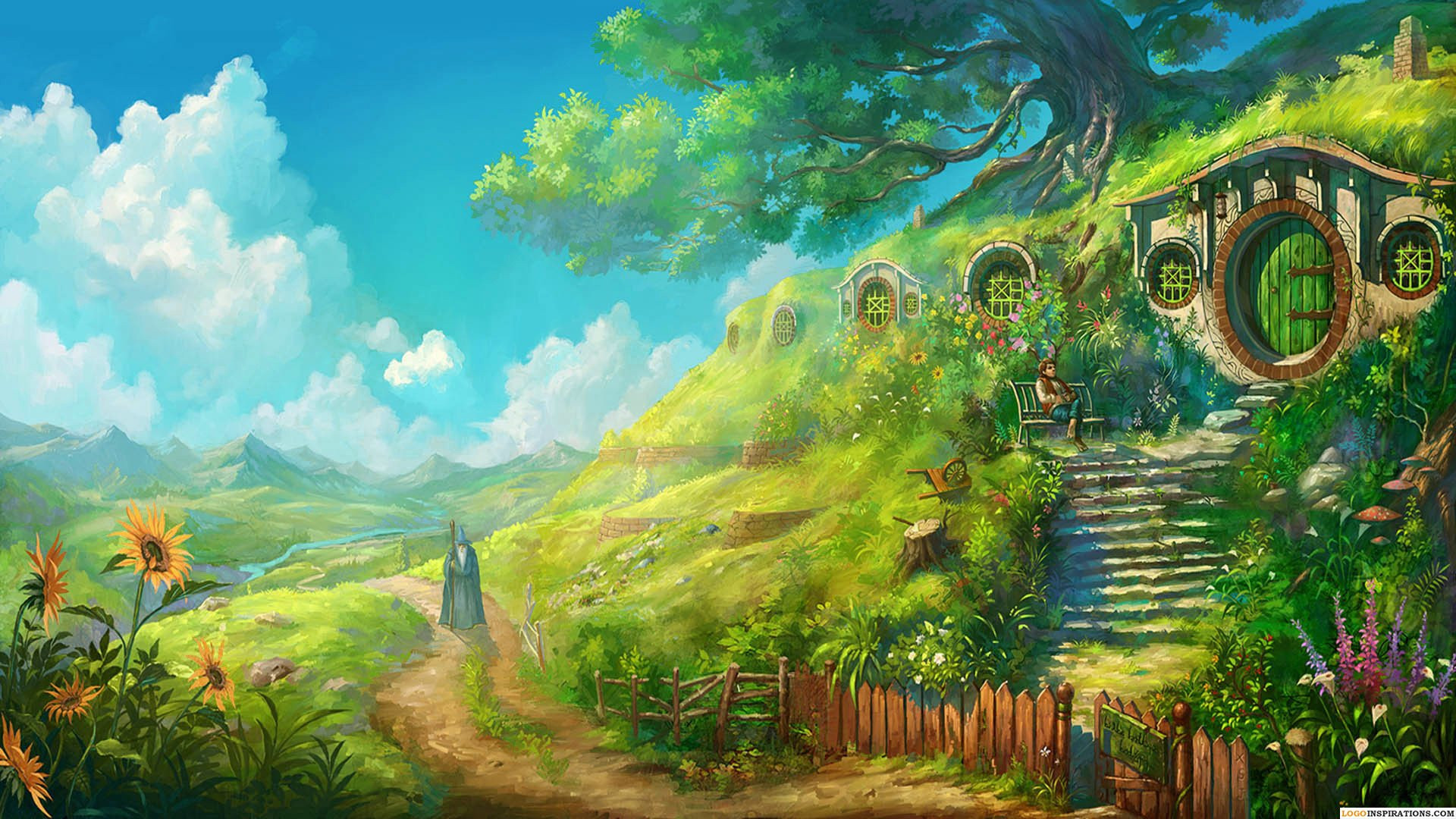 Anime Landscape Background Wallpaper 105801