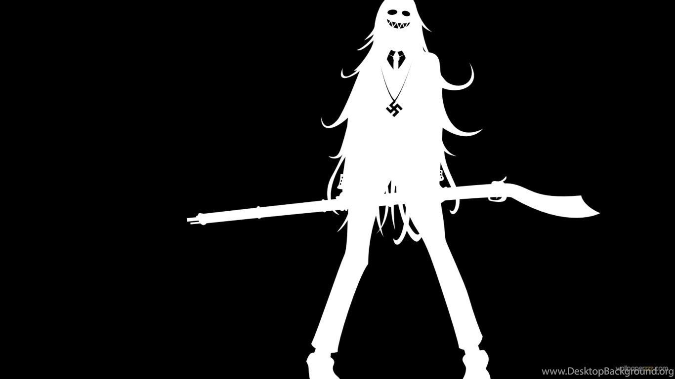 Download black and white HD anime wallpaper anime Desktop Background