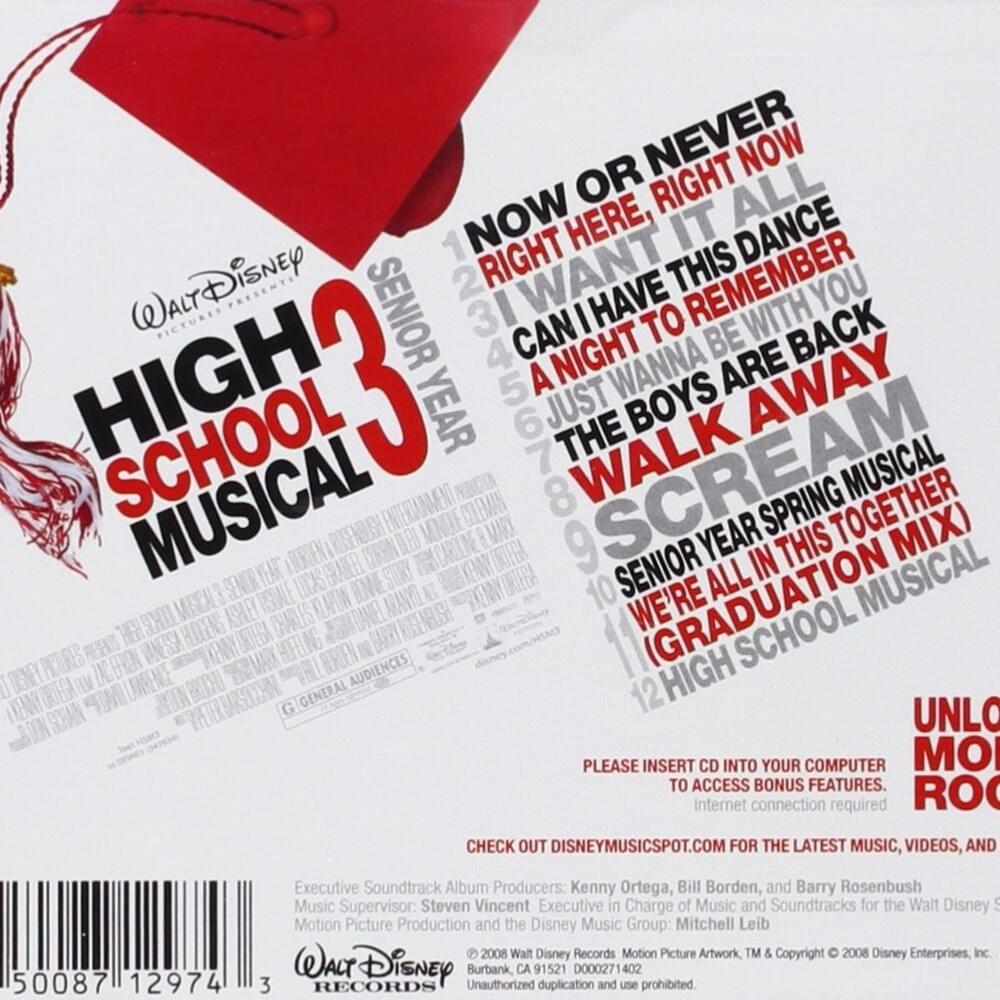 High School Musical Cast School Musical 3: Senior Year Lyrics and Tracklist