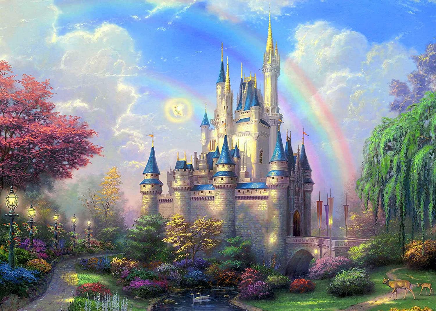 Amazon.com, 7x5ft Dreamy Castle Photography Backdrop for Kids Fairy Tale Princess and Prince Entertainment or Birthday Party Photo Background BV043