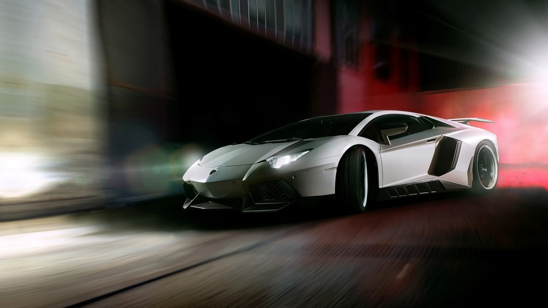 car, Blurred, Lamborghini, Lamborghini Aventador, Lamborghini Aventador LP750 4 Superveloce, Drift Wallpaper HD / Desktop and Mobile Background