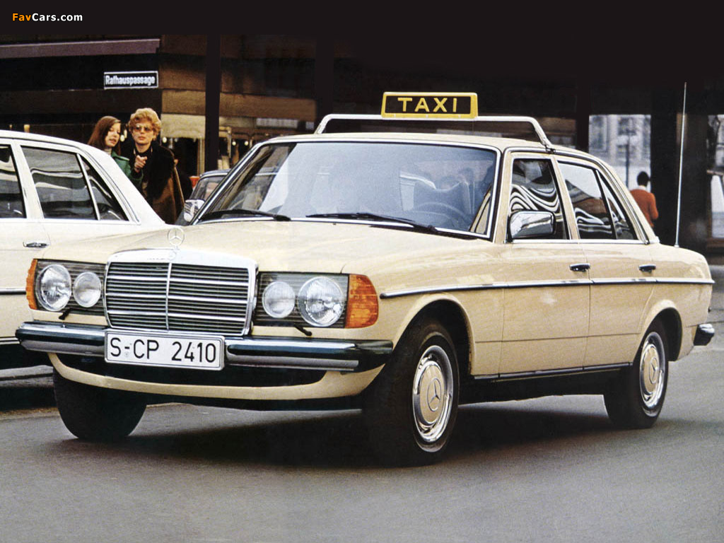 Mercedes Benz E Klasse Taxi (W123) 1975–85 Wallpaper (1024x768)