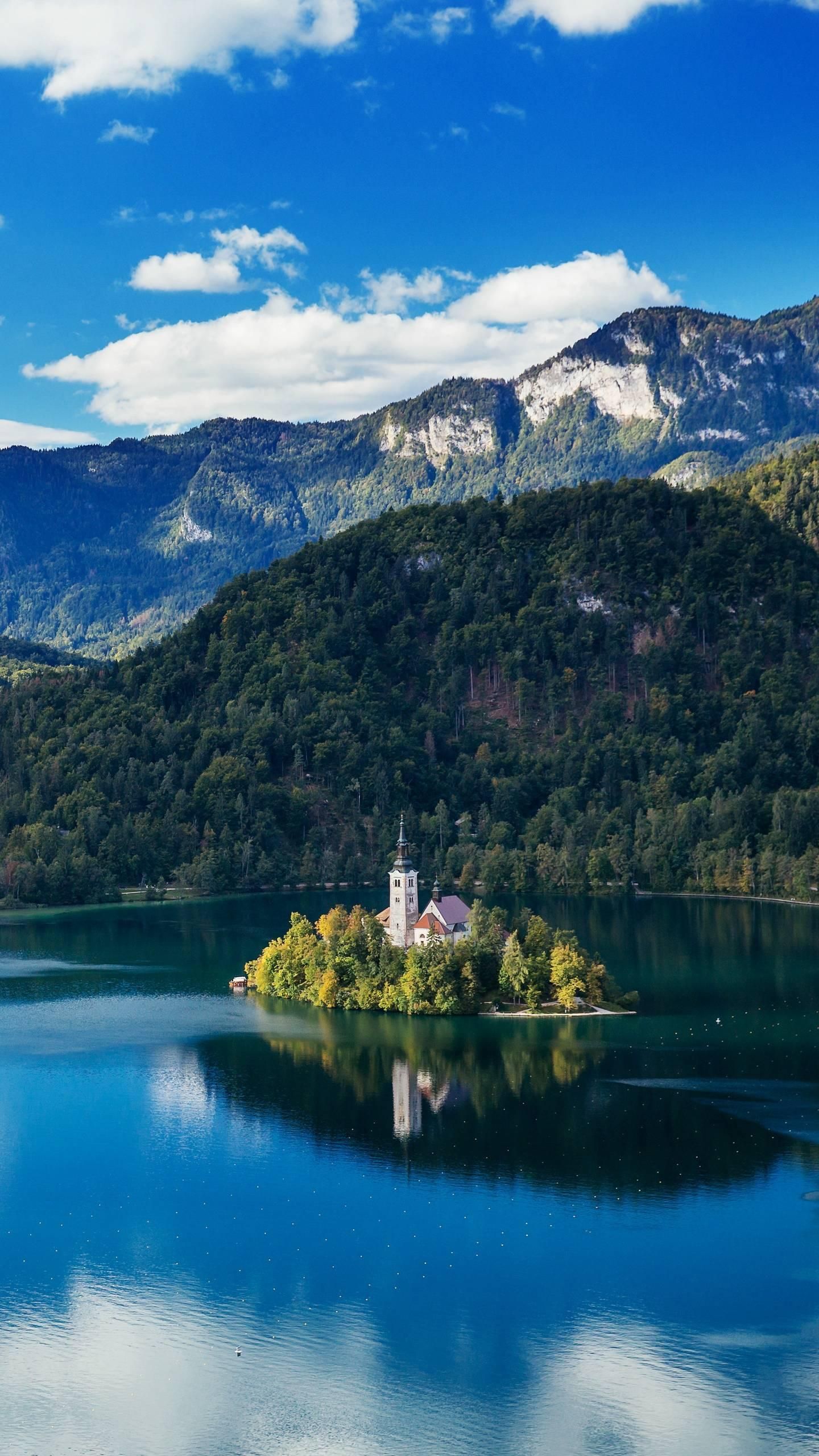 Lake Bled in Slovenia. iPhone wallpaper, Lake bled, Wallpaper free download