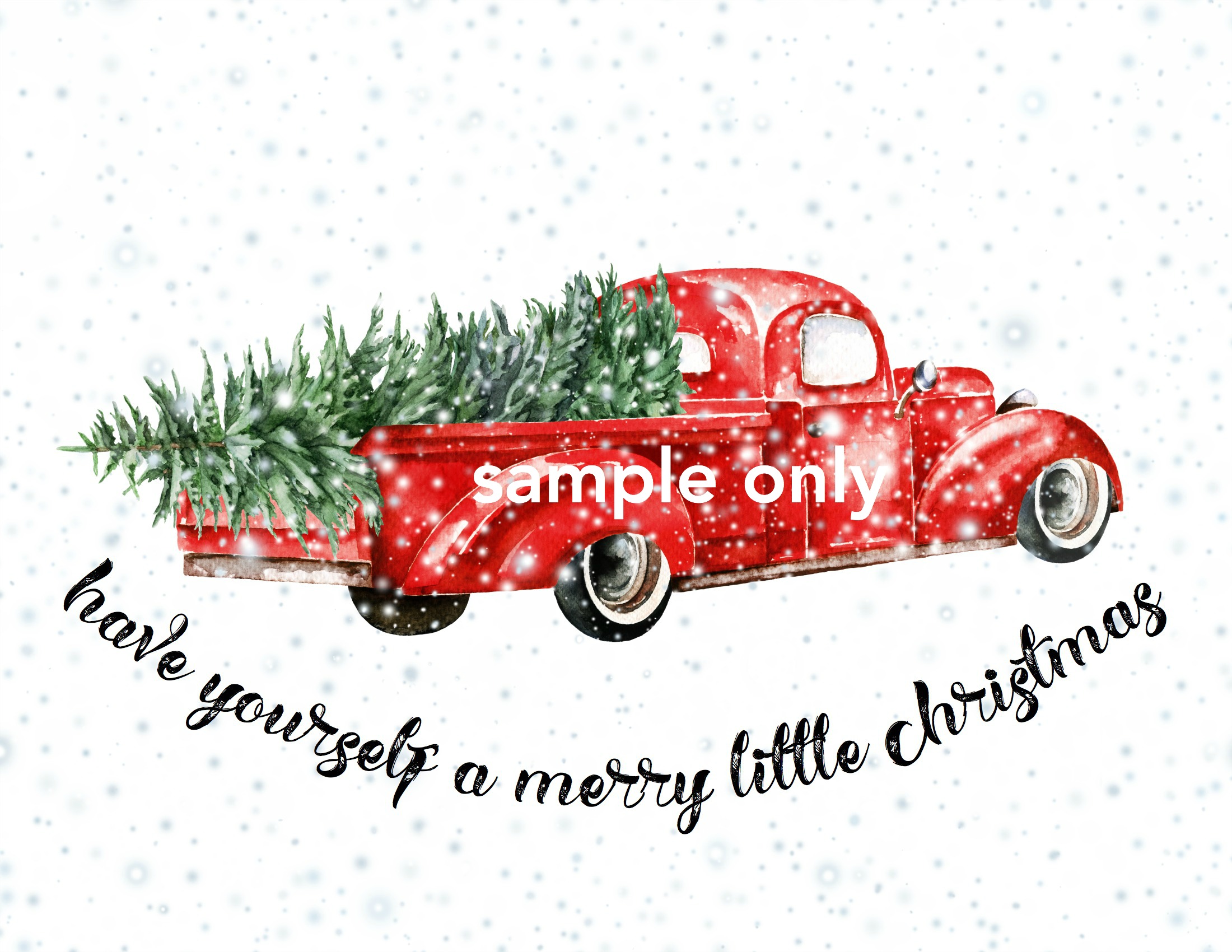 Christmas red truck with a Christmas tree Stock Vector by Volchonok  324583000