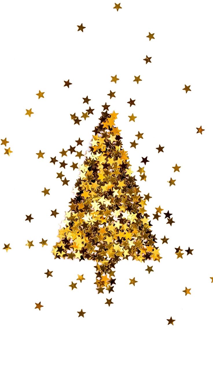 Festive Glitter & Gold iPhone 11 Wallpaper