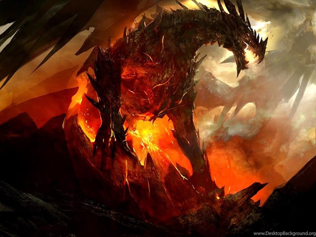 Fire Dragon Wallpaper Desktop Background Desktop Background