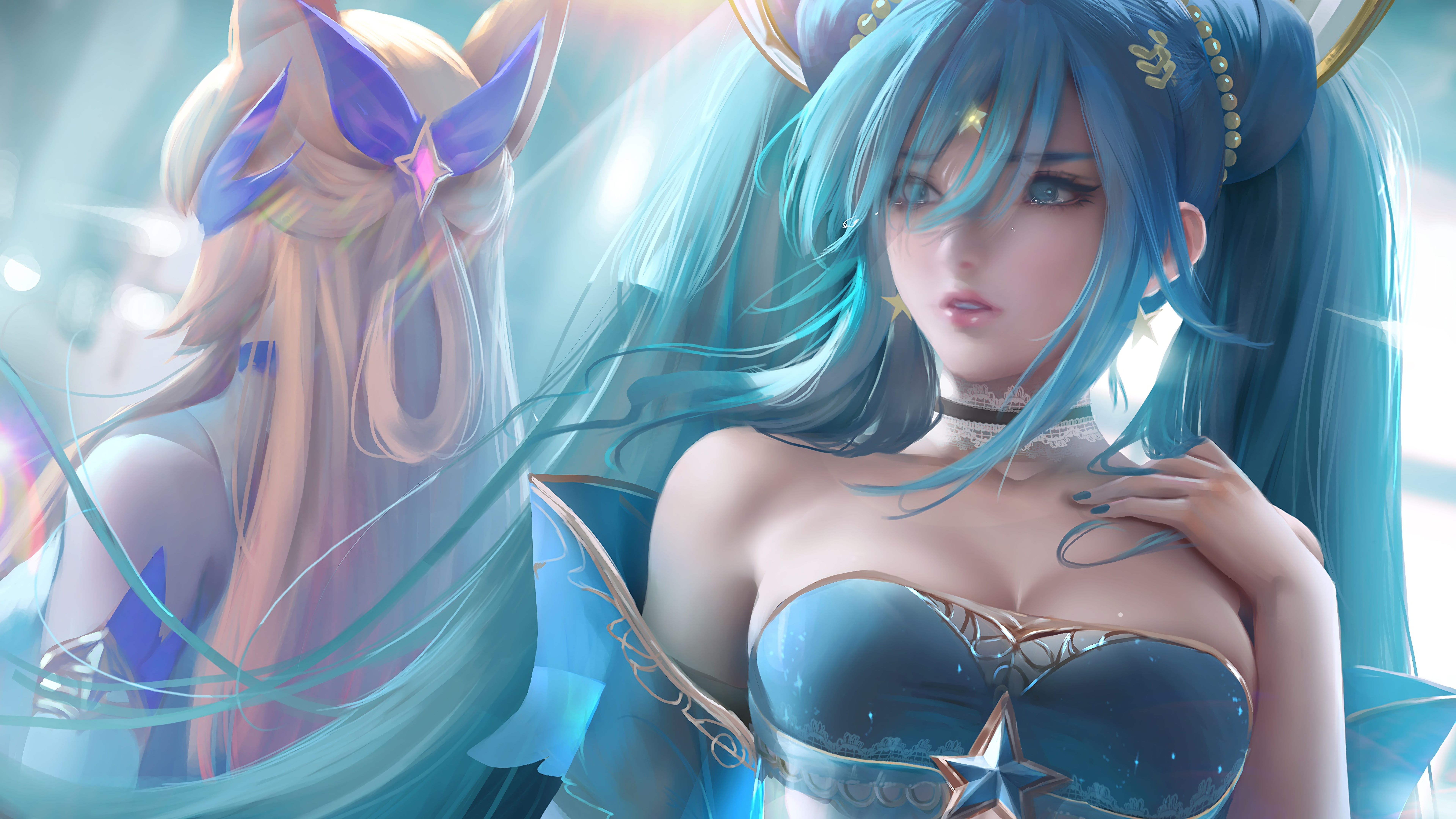 DJ Sona, league, lol, sona, HD wallpaper | Peakpx, image size:7680x4320