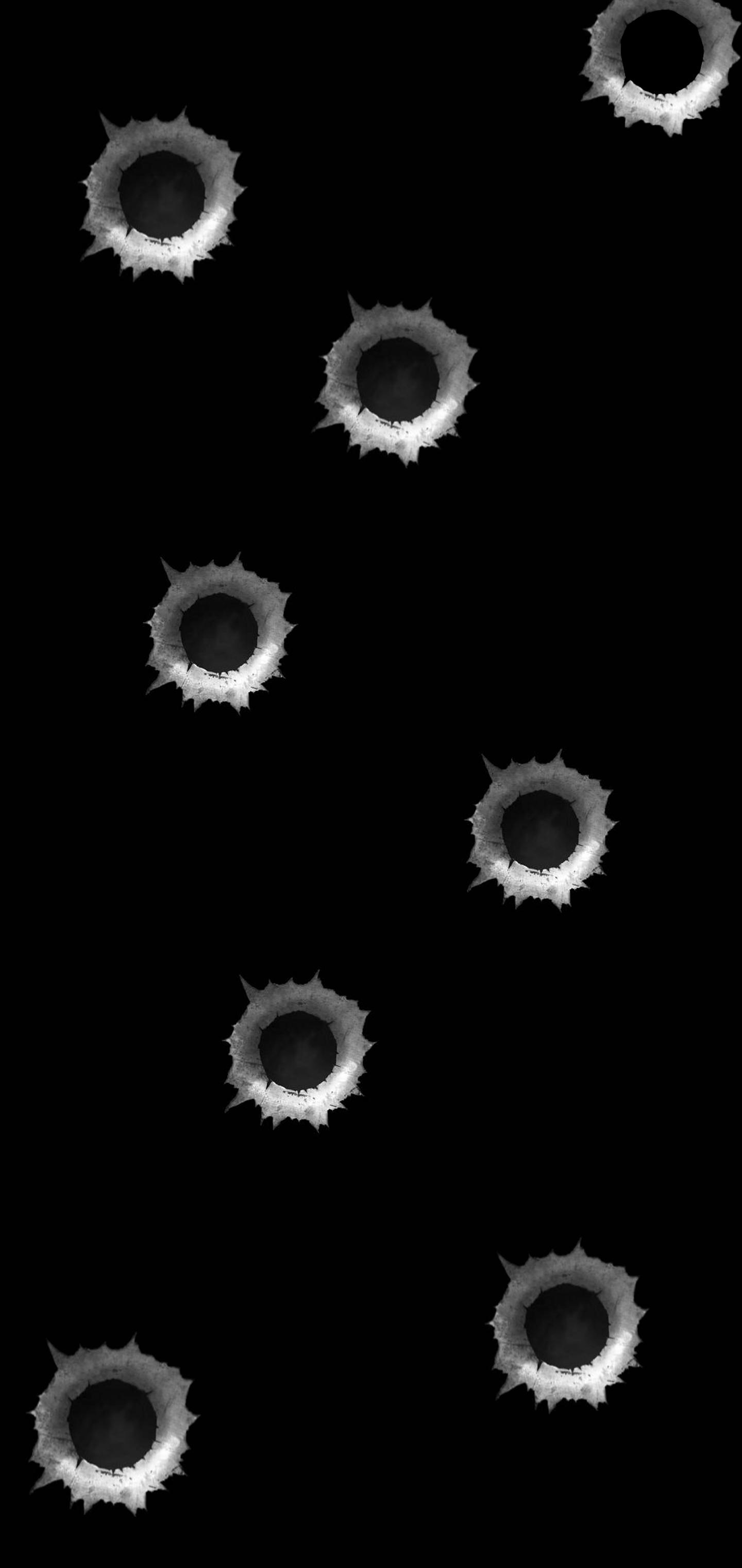 Bullet Holes By InvisibleMan121 Galaxy S10 Hole Punch Wallpaper