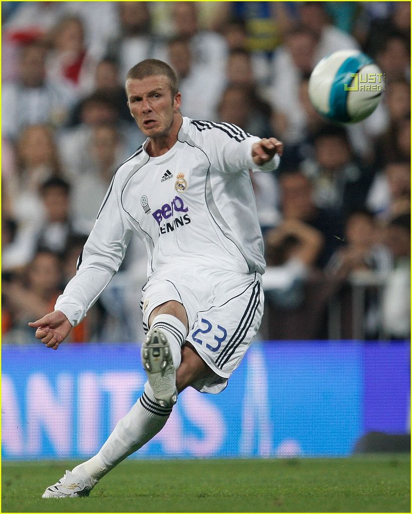 David Beckham Final Real Madrid Match 32. David Beckham Football, Real Madrid, Beckham Football