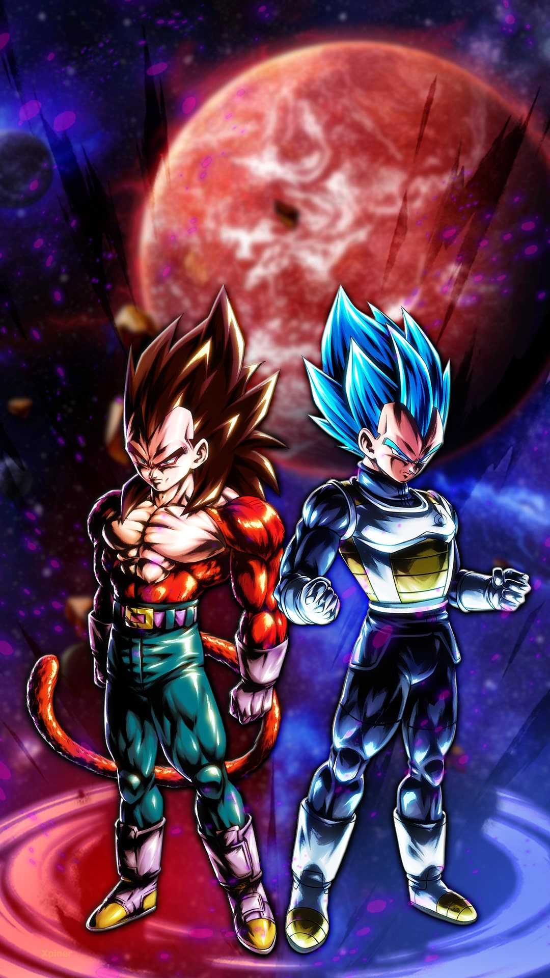 Vegeta SSJ4 and SSB Wallpaper Free HD Wallpaper