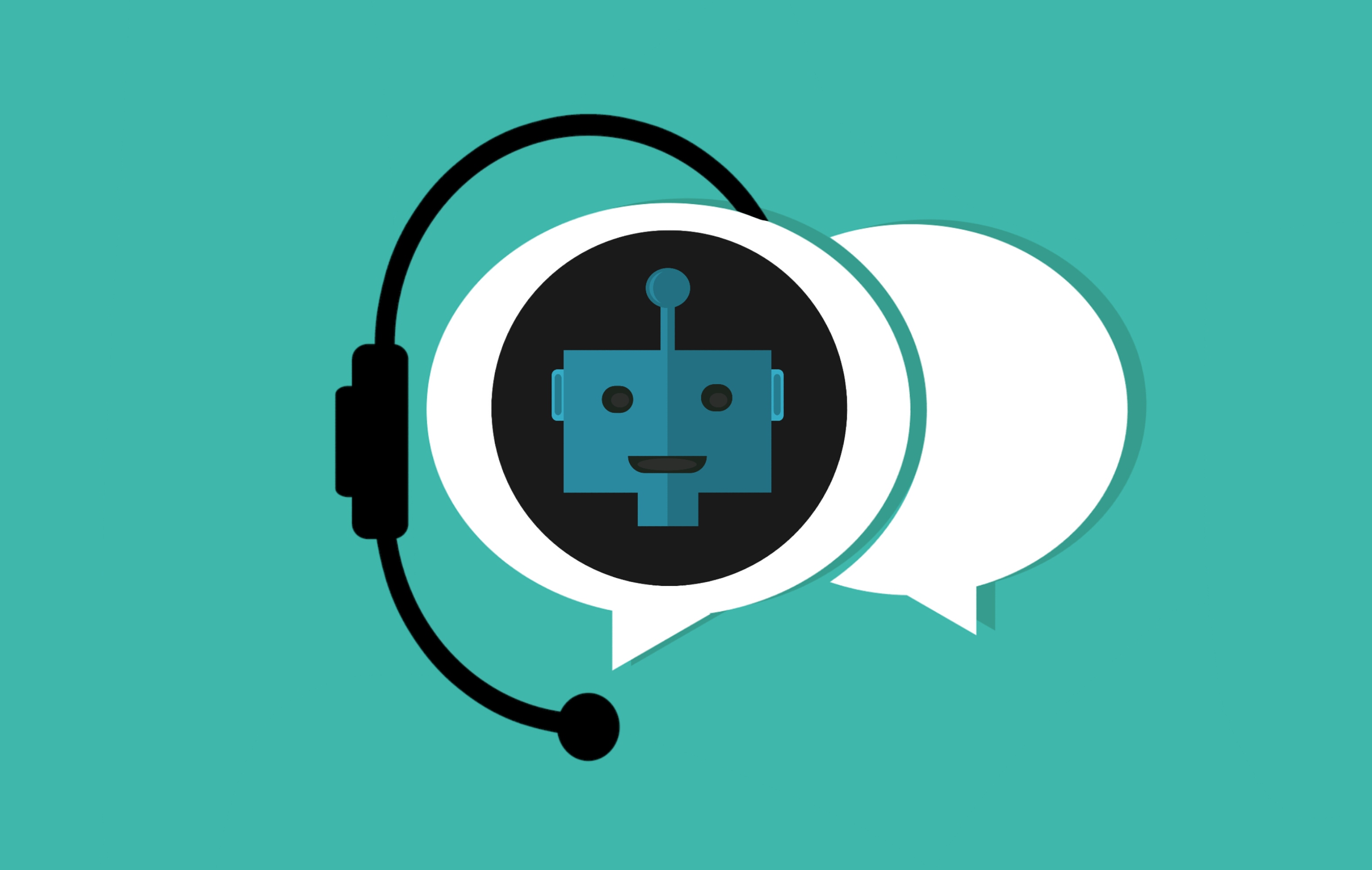 Free Image, chatbot, bot, assistant, support, icon, intelligence, virtual, artificial, robot, chat, service, social, online, bubble, talk, network, dialog, program, interactive, message, user, app, chatter, speech, Chatterbot, green, turquoise, aqua