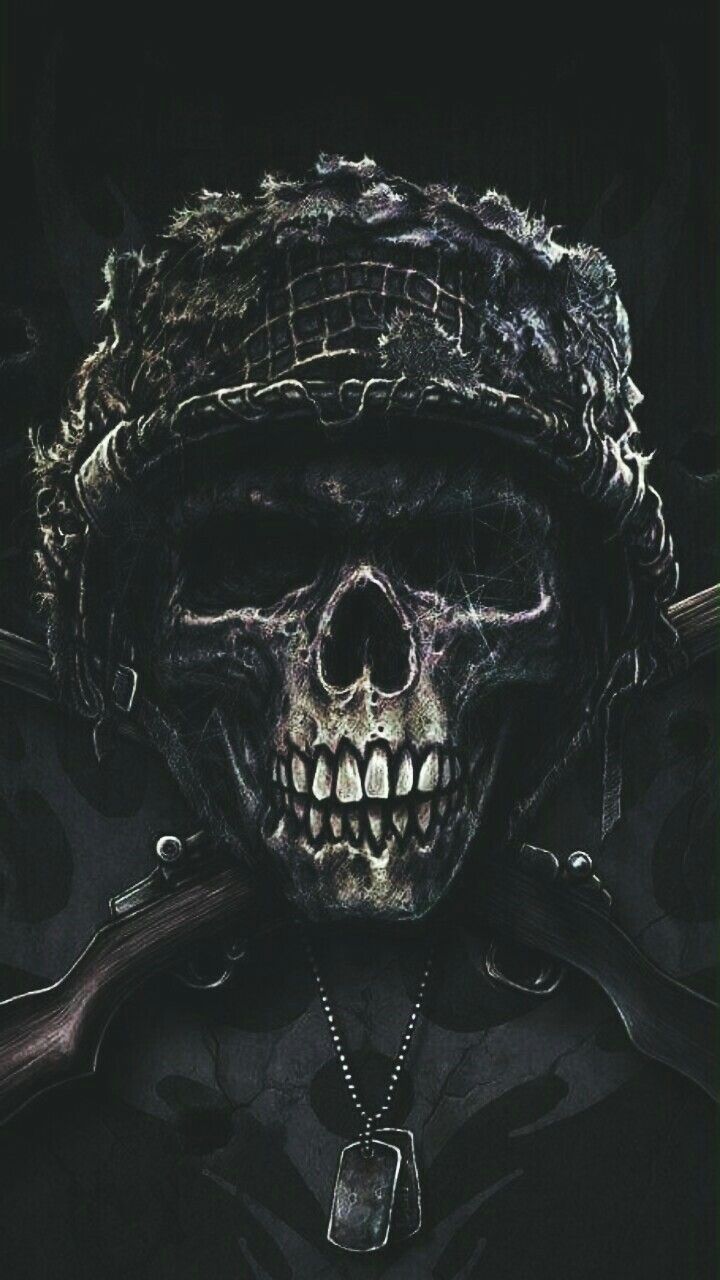 wiz. Skull art, Skull wallpaper, Creepy art