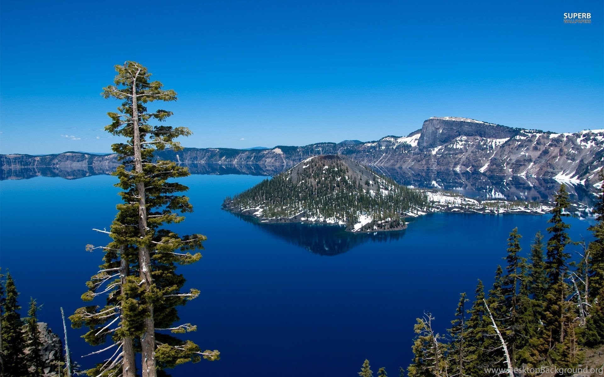 Crater Lake, USA Wallpaper Nature Wallpaper Desktop Background