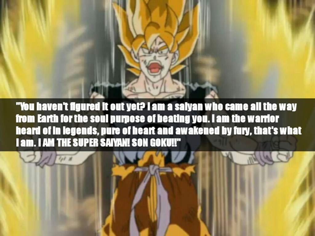 One of my Favorite Goku quotes (dbz kai) edit. Dragonball Z Multiverse Amino