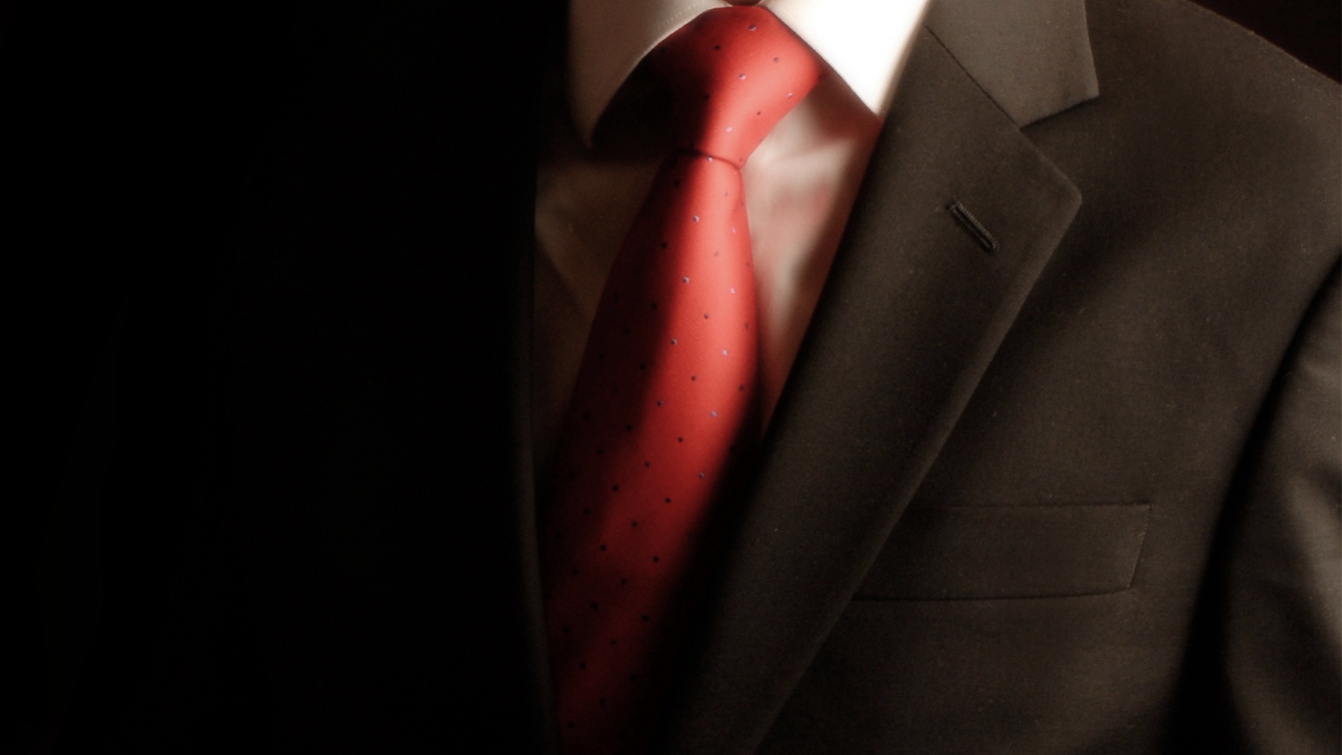 Black Suit Red Tie Wallpaper