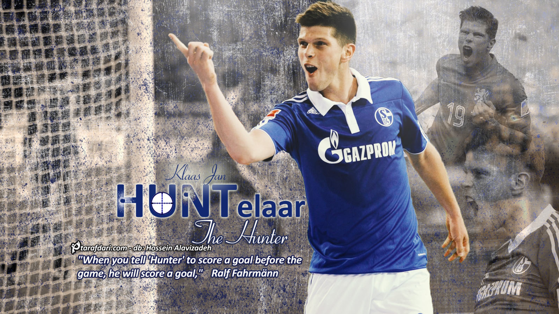 Klaas Jan Huntelaar HD Wallpaper, FC Schalke 04 HD Wallpaper